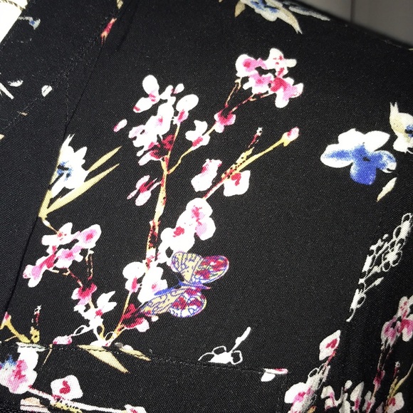 Cotton Express black floral blouse - Picture 3 of 4